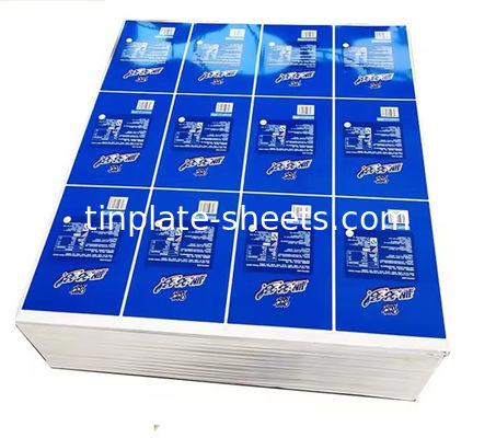 T2.5 T3 T4 T5 DR7 DR8 DR9 プリントされたスチールプレート EN10202 標準2.8/2.8 食品缶用